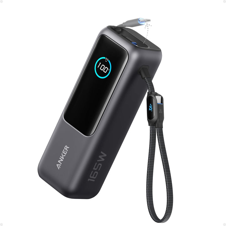 Anker Laptop Powerbank, 25000mAh 165W USB-C, 3X 100W USB-C Ports für Multi-Geräte-Ladeleistung, Inte