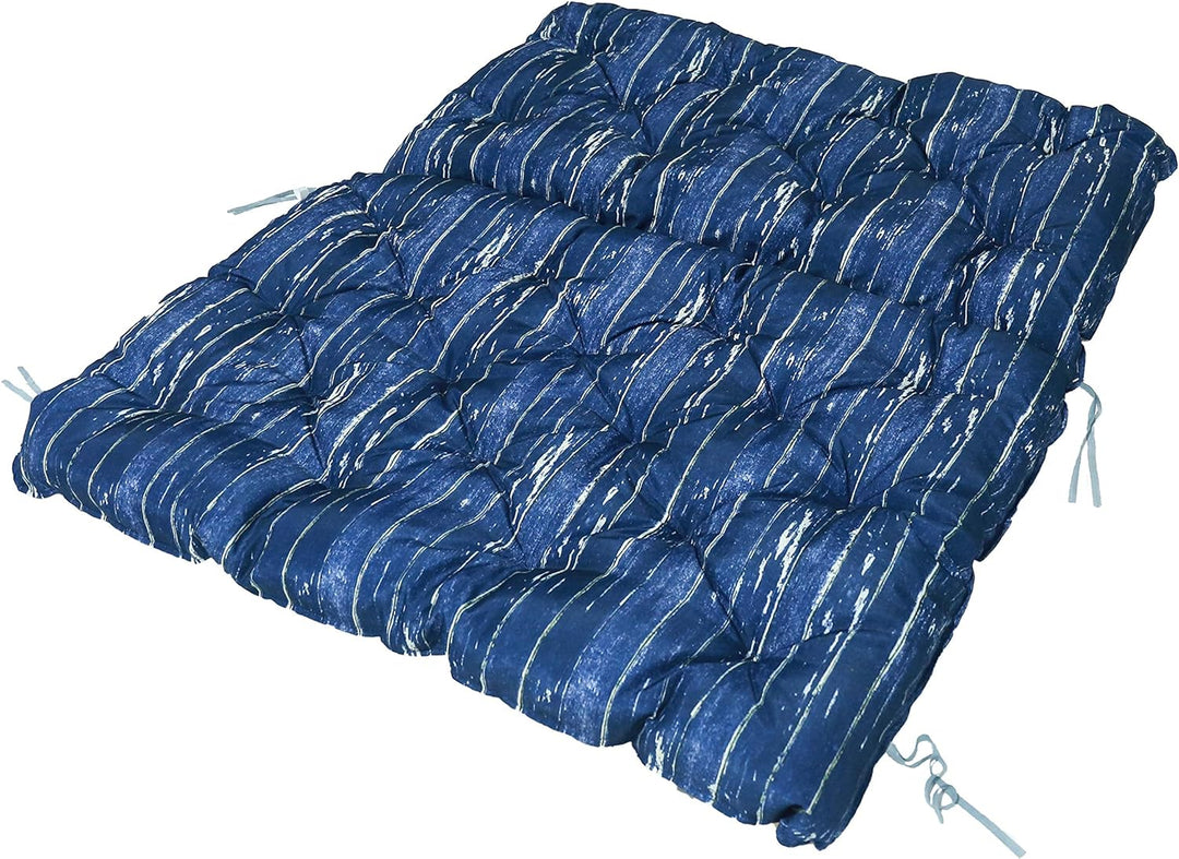 HOMECALL Palettensitzkissen, 3D-Druck, beidseitig verwendbar, 120 x 140 cm, Blau/Braun