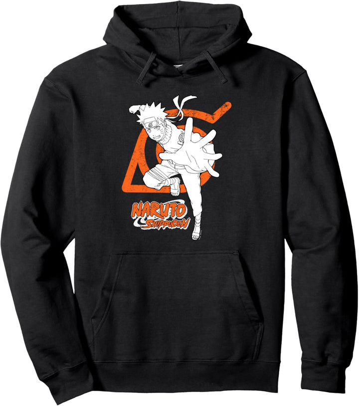 Naruto Shippuden Naruto Hidden Leaf Symbol Pullover Hoodie