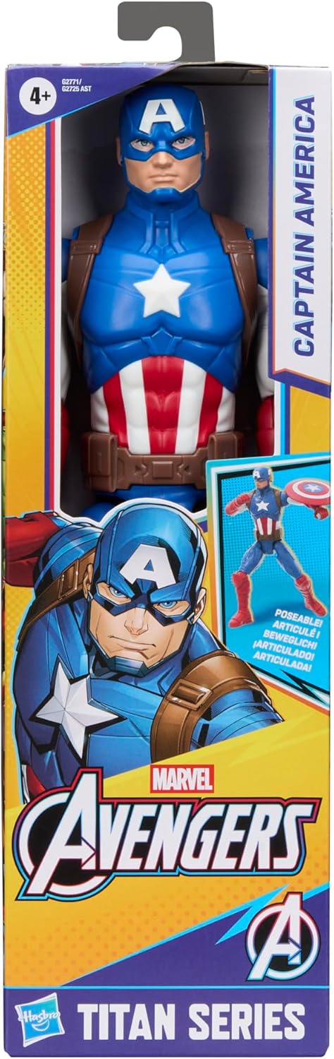 Marvel Avengers Titan Serie Captain America Action-Figur (29,2 cm), Superhelden-Figuren & Spielzeuge