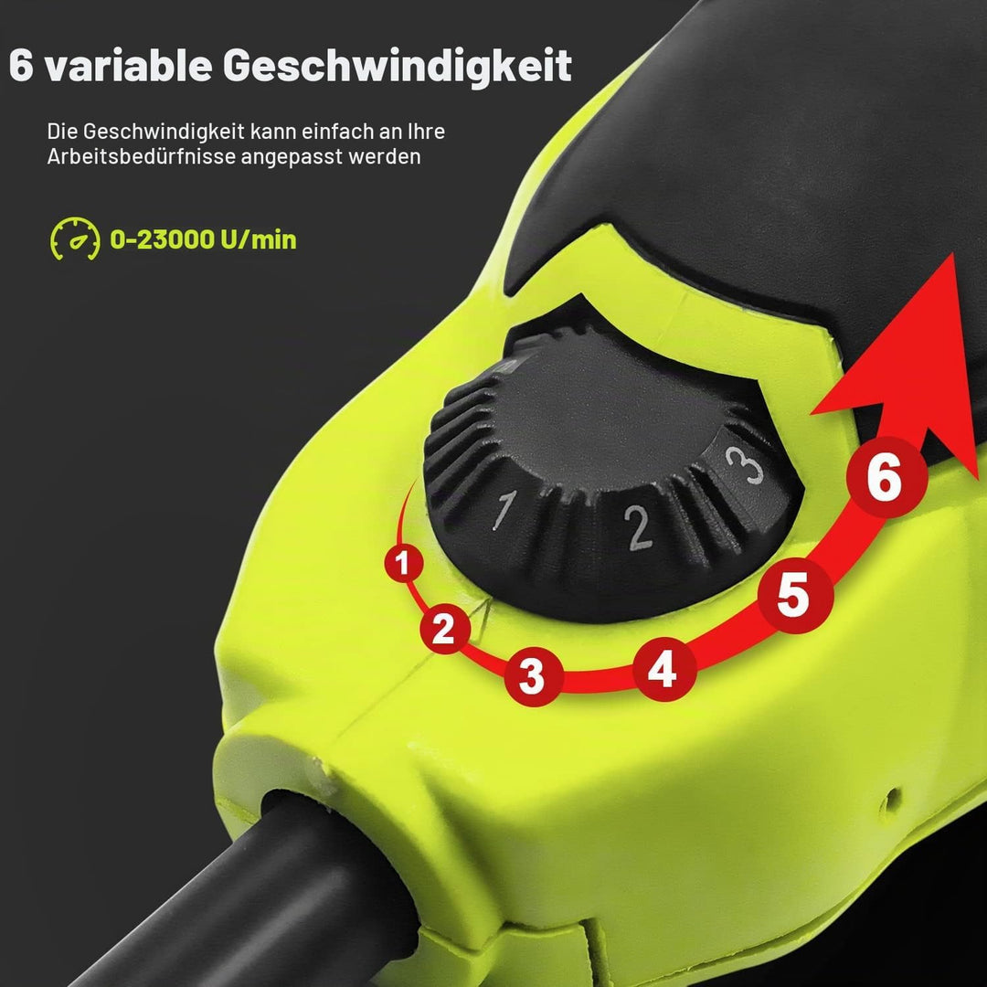 Oszillierendes Multifunktionswerkzeug, DEWINNER 300 W, 0–23000 OPM, mit Zubehör-Set mit Sägeblatt, S