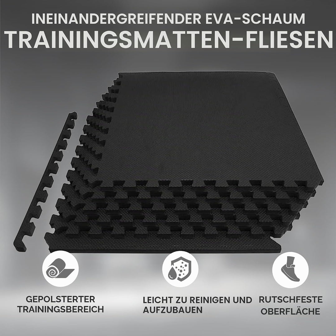 Signature Fitness-Puzzle-Übungsmatte mit ineinandergreifenden EVA-Schaumstofffliesen für MMA, Übunge