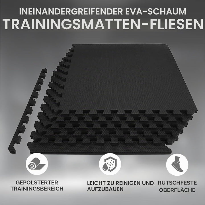 Signature Fitness-Puzzle-Übungsmatte mit ineinandergreifenden EVA-Schaumstofffliesen für MMA, Übunge