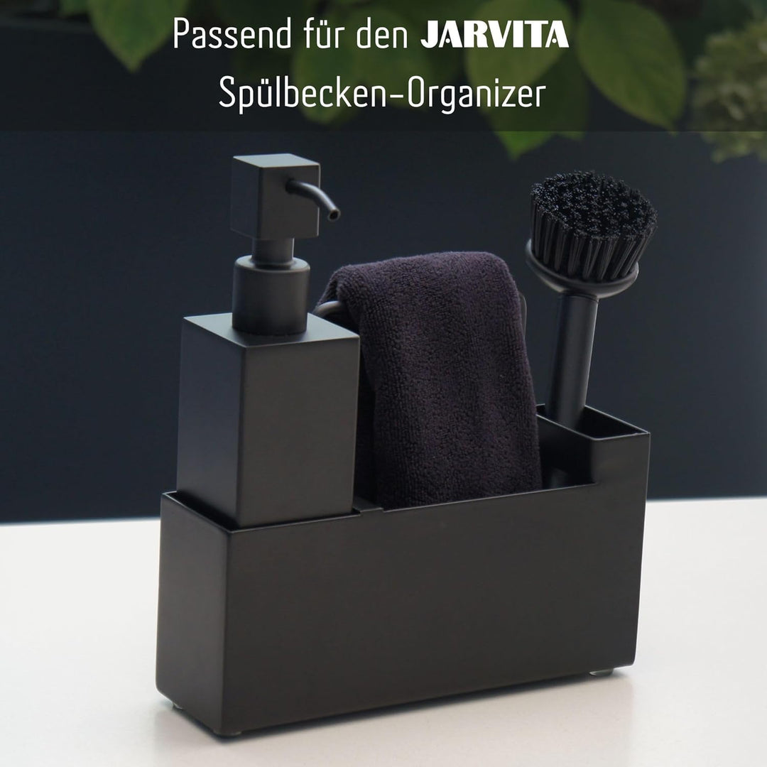 Spülbürste schwarz, Spülbürsten Set (3 STK), 21 cm, Design Küchenbürste Küche und Bad, Abwaschbürste