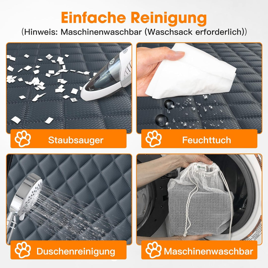 JOEJOY Hundedecke Auto Rückbank, Hundeschutz Auto Rückbank Kratzfeste und Wasserabweisende, Autoscho