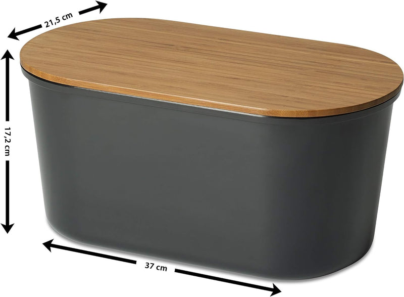 ECHTWERK Brotkasten “FRESH“, Brotbox, Brotaufbewahrung, Platzsparende Aufbewahrungsbox, Brotkorb mit