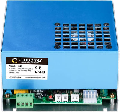 Cloudray 40W CO2 Lazer Power Supply for K40 Lazer Tube Lazer Cutter Lazer Engraver CNC Lazer Machine