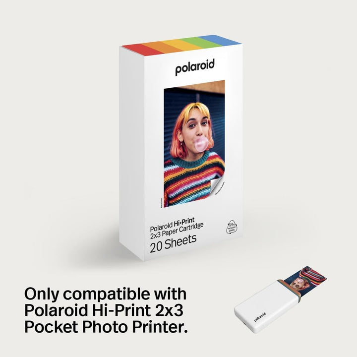 Polaroid Bundle Hi-Print+Paper - 2nd Generation - Bluetooth-verbundener 2x3 Pocket Photo- und Dye-Su