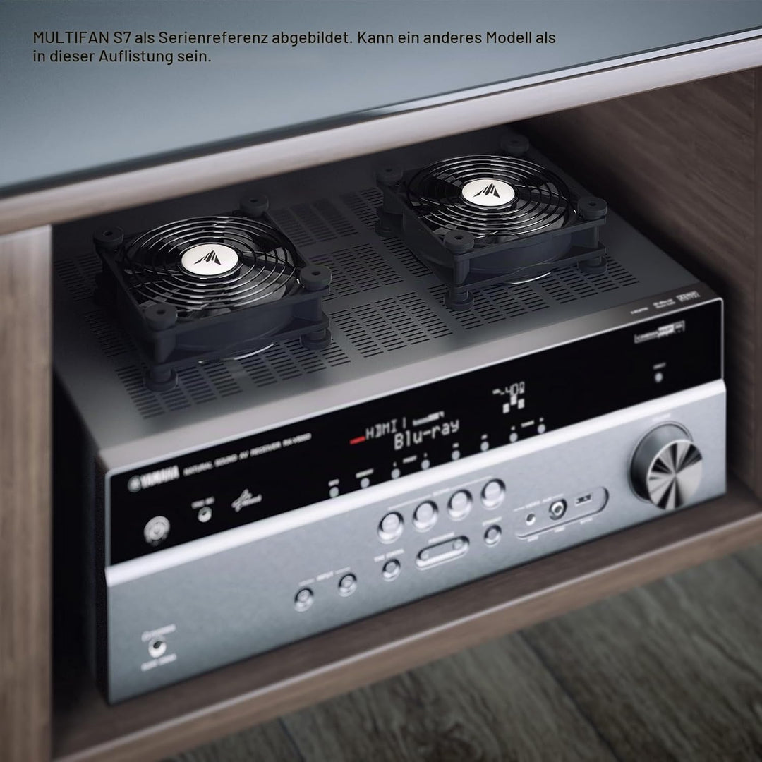 AC Infinity MULTIFAN S2, Leiser 120mm USB Gebläse Ventilator mit Geschwindigkeitsregler, für Receive