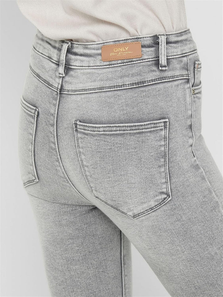 ONLY Female Skinny Jeans ONLMILA Hohe Taille Skinny Fit Jeans 25W / 32L Light Grey Denim, 25W / 32L
