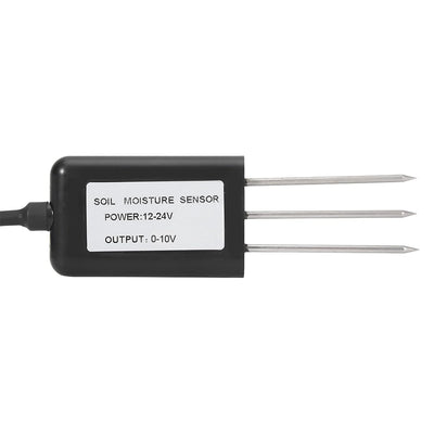 Duokon Bodenfeuchtesensor 0-10V, ABS Hochwertiges 2-In-1 Bodentemperatur Feuchtesensor Messumformer