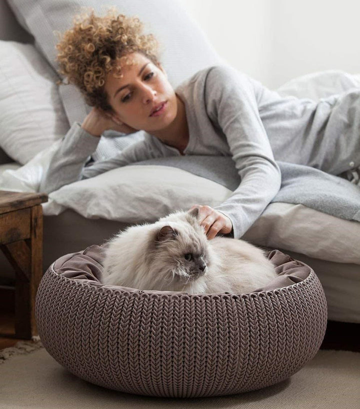 Curver Pet Bed L 57 x B 57 x H 33 cm hellbraun, L 57 x B 57 x H 33 cm hellbraun