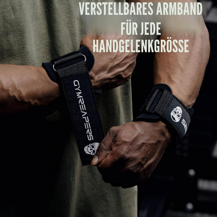 Gymreapers Weight Lifting Hooks (Pair), Heavy Duty Power Wrist Straps Hand Grip Support For Deadlift