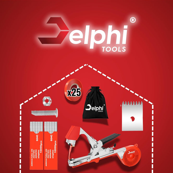 DELPHI Bindezange für Pflanzen Pflanzen Bindemaschine Hand Garten Maschine Bindemaschine für Tomaten