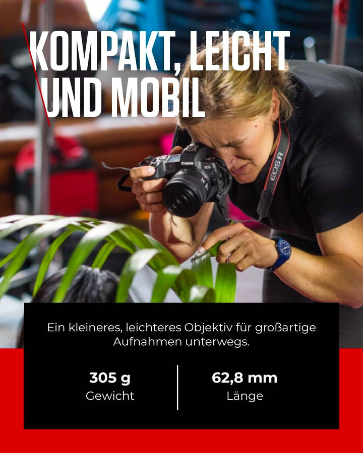Canon RF Objektiv 35mm F1.8 MACRO IS STM, Weitwinkel-Festbrennweite mit 5-Stufen-Stabilisator für St