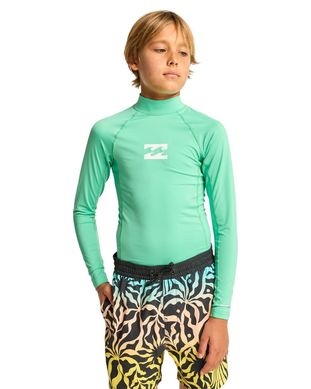 Billabong Jungen All Day Jacquard T-Shirt (1er Pack) 152 Grün - Acid Green, 152 Grün - Acid Green