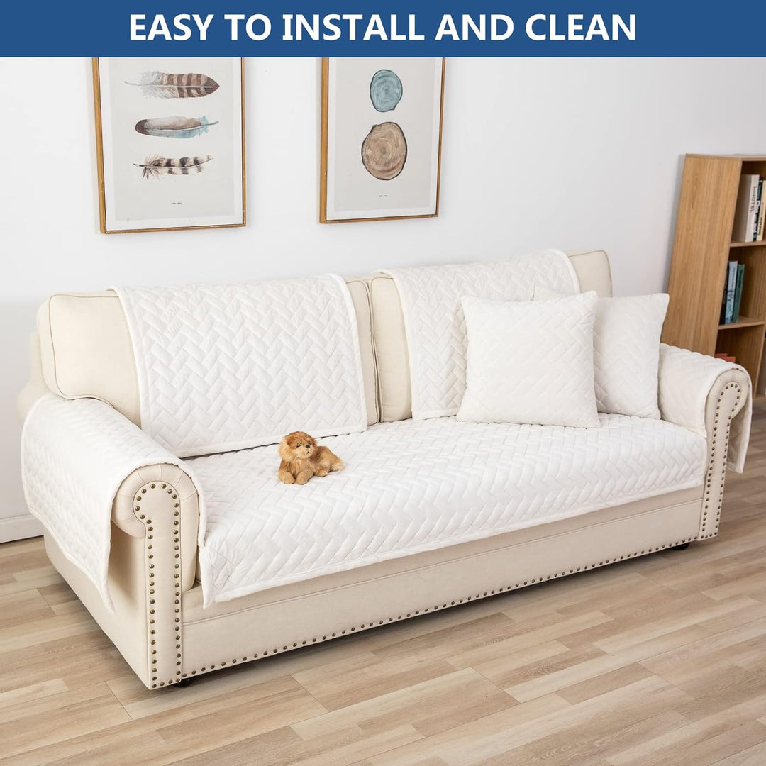 Eismodra Sofa Überzug,Sofabezug 3 Sitzer,Anti-Rutsch-Couch Überzug für L Form Sofaschoner Chaiselong