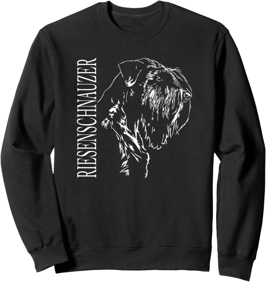 Riesenschnauzer Hund Hunde Portrait Hundeportrait Sweatshirt