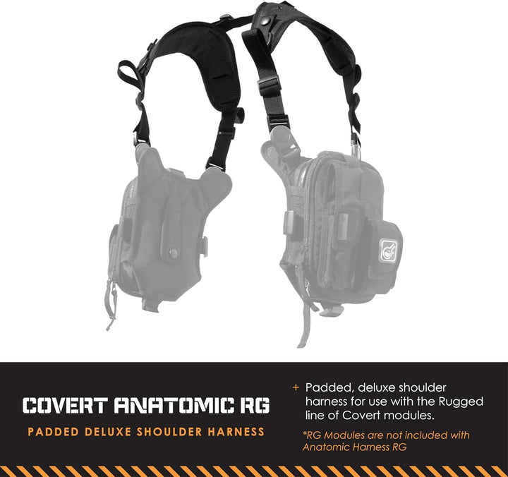 CivilianLab Covert Rg Anatomisches Schultergurtzeug Schwarz