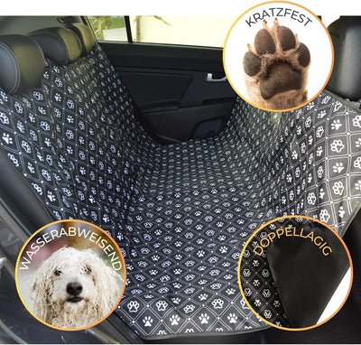 Aves-24 Hunde Autoschondecke 137 x 153 cm Autodecke Auto Decke Hundedecke Katzendecke Rückbank Koffe