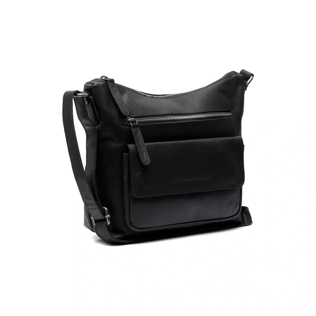 The Chesterfield Brand Hailey - Schultertasche Leder 24 cm Schwarz, Schwarz
