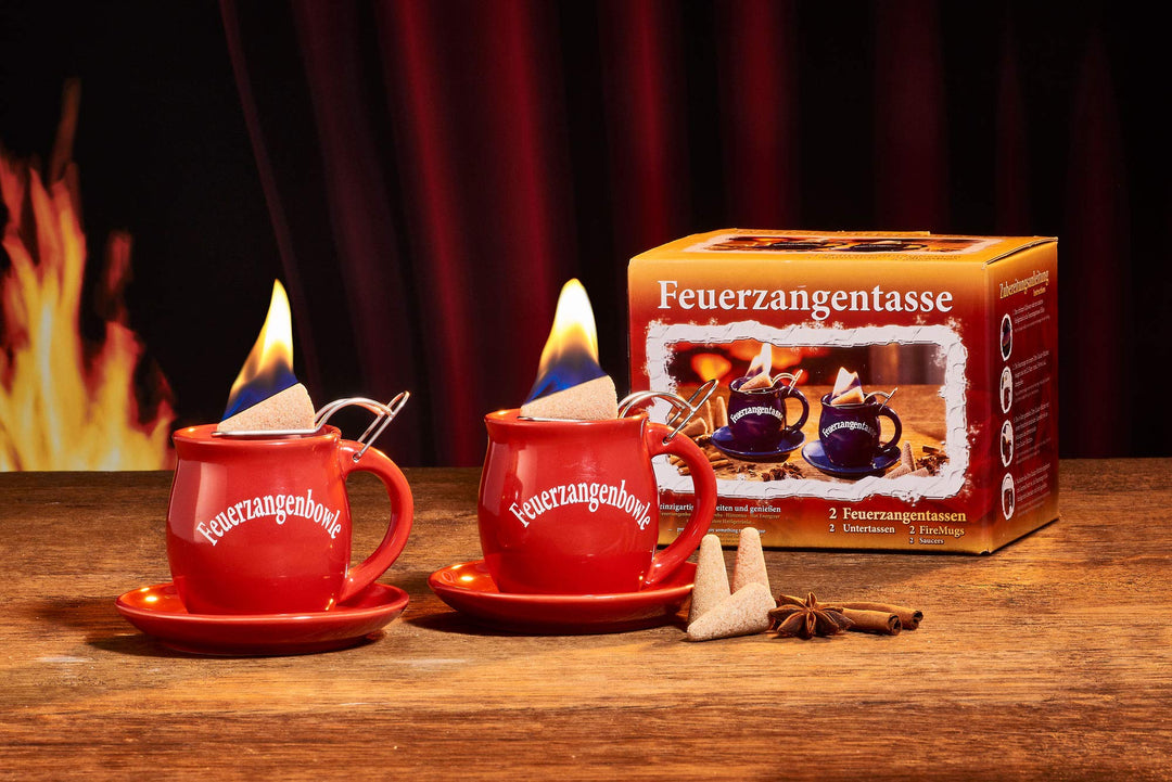 Feuerzangentasse 2er-Set, Terracotta - für