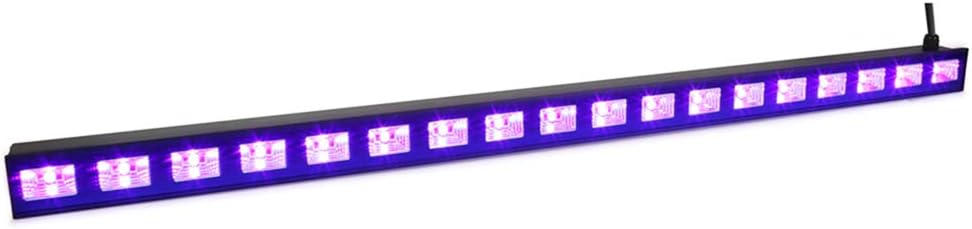 BeamZ LCB48 UV Lampe Schwarzlichtlampe LED Bar 90 cm, 18 x 3 Watt, DMX, Soundmodus, UV Licht, Neonfa
