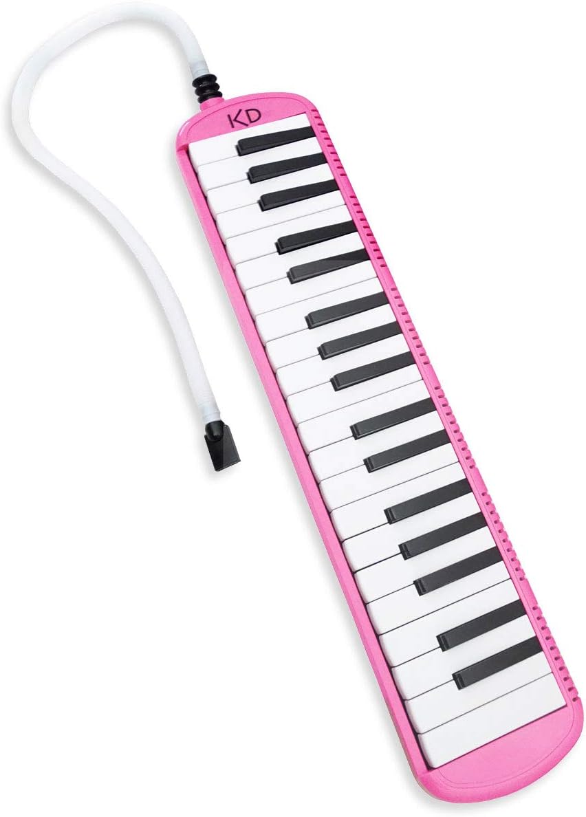 keepdrum Melodica 37 Tasten mit Tasche Pink Rosa