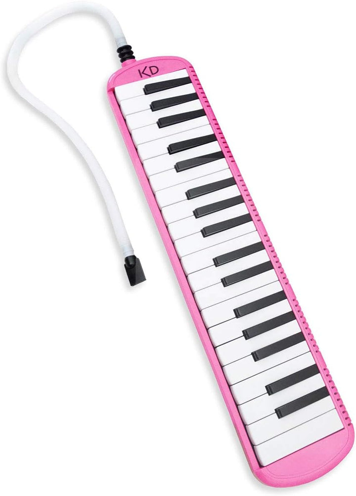 keepdrum Melodica 37 Tasten mit Tasche Pink Rosa