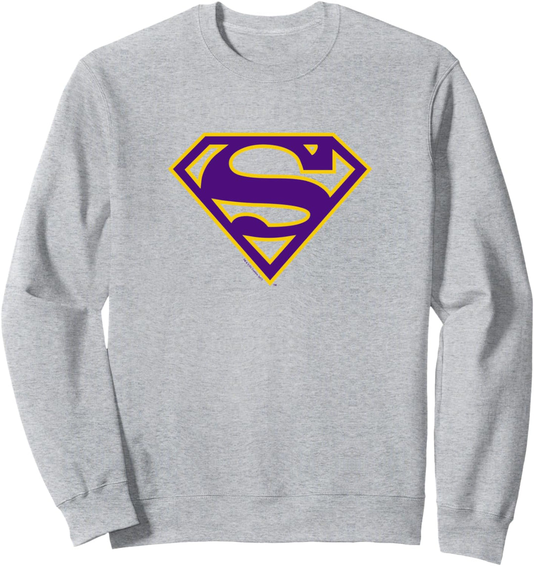 Superman Purple & Gold Shield Sweatshirt