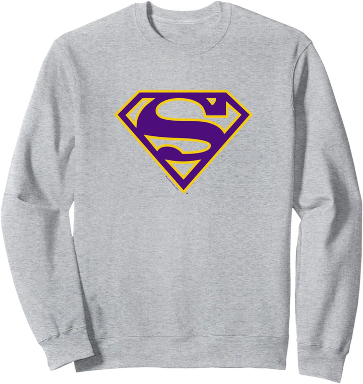 Superman Purple & Gold Shield Sweatshirt