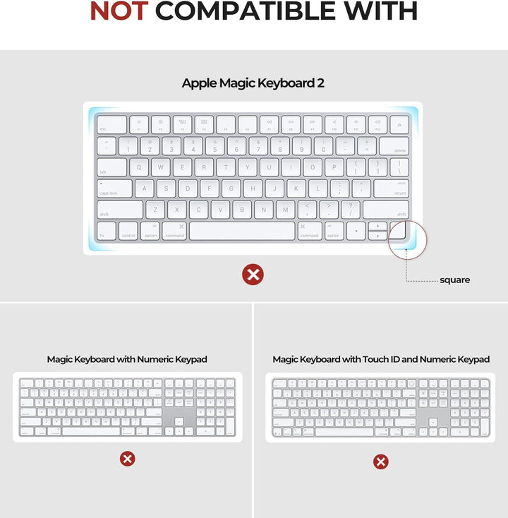 Dexnor Hart Tasche Hülle für Apple Magic Keyboard mit Touch ID/Sperrtaste 2021/2024, Reisetasche, St