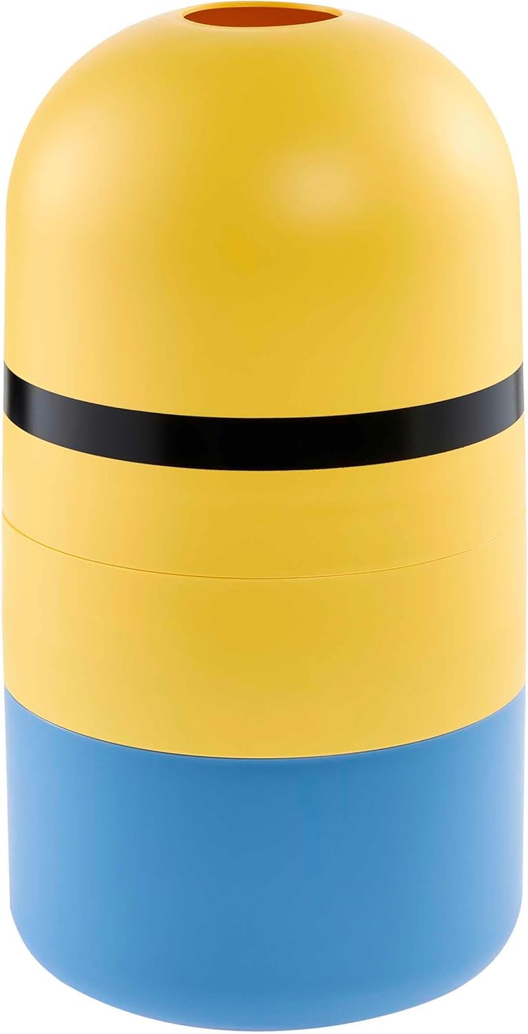 keeeper minions Aufbewahrungsbehälter Kevin, 20 x 20 x 38 cm, 10 l, Stapelbar und leicht zu öffnen,