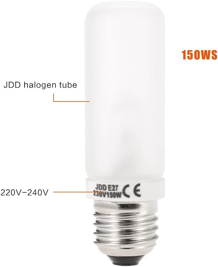 Andoer 2 x Fotolampe Fotoleuchte, JDD 150W E27 Birne Studio Blitz Fotografie Blitz Modellierung Lich