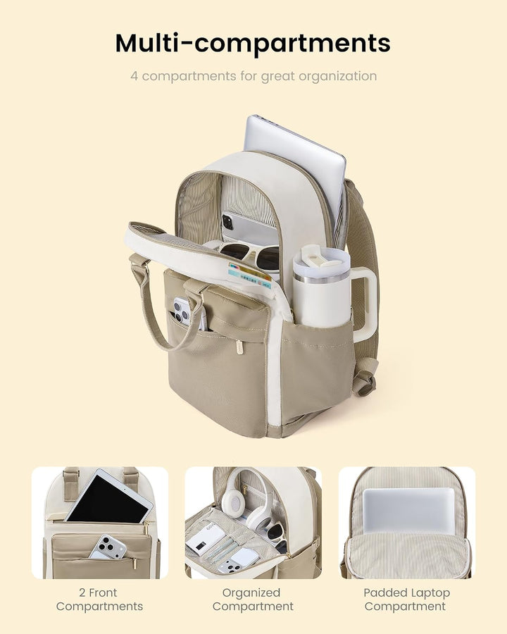 LOVEVOOK Laptop Rucksack Damen, Schulrucksack Teenager Mädchen Schultasche Wasserdicht Travel Backpa