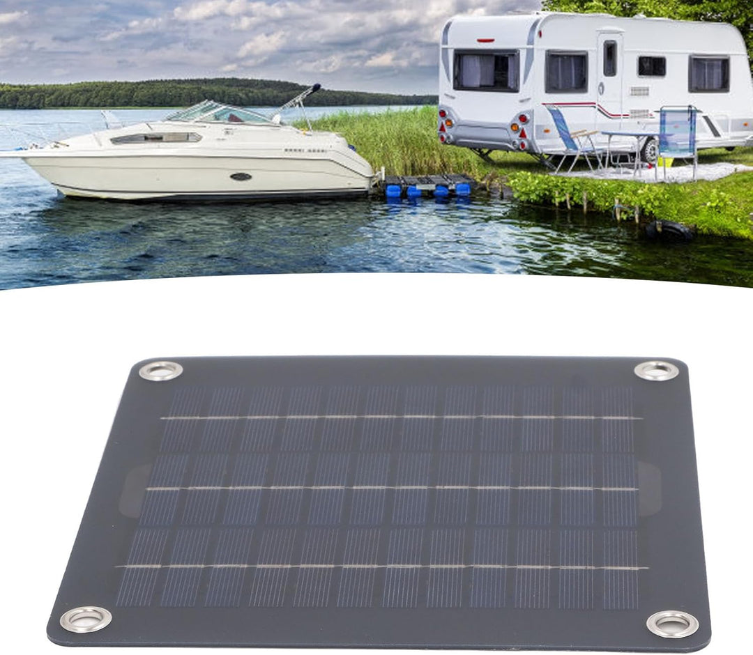 Solarpanel-Kit, Monokristalliner Batterieerhalt mit 12 V und 18 V Ausgang, mit 10 W Solarpanel, OBD-