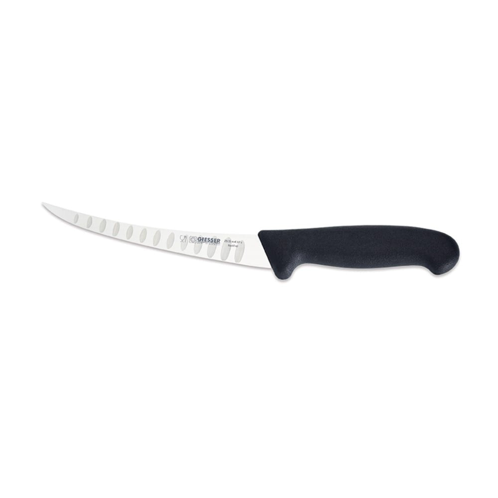 Johannes Giesser Messerfabrik Ausbeinmesser mit Kullenschliff, Grau, 17 cm, 10121307C00000310