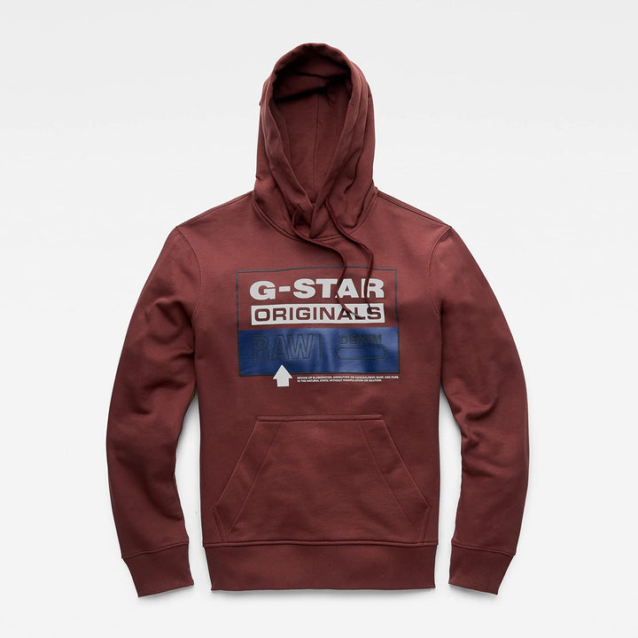 G-STAR Herren Originals Hooded Sweatshirt Sweats, Braun (Paccio D20696-a613-1632)
