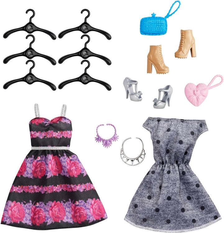 Barbie GBK12 - Traum Kleiderschrank mit Puppe und Puppenzubehör, Spielzeug ab 3 Jahren, Mehrfarbig S