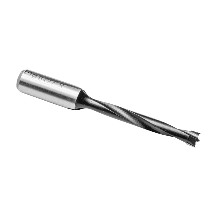 ENT 22441 Dübelbohrer HW, Schaft (S) 10 mm, Durchmesser (D) 6 mm, NL 44 mm, SL 30 mm, L 77 mm, Recht