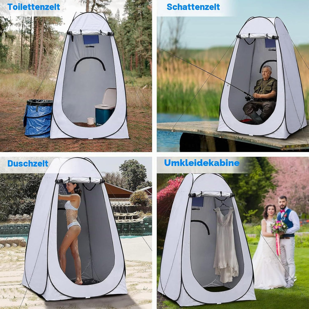 TUKAILAI Camping Toilettenzelt Duschzelt Pop Up Umkleidezelt Privatsphäre Toilette Umkleidekabine La