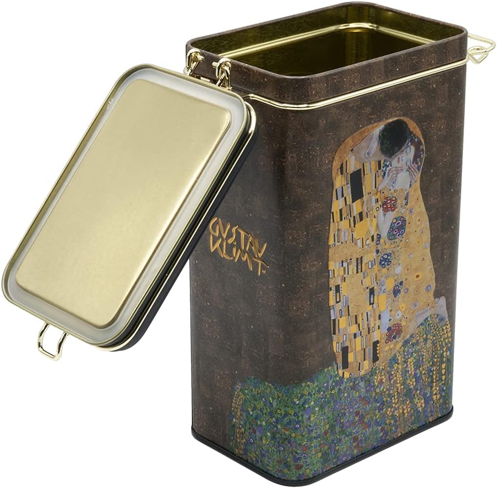 Fridolin Vorratsdose/Kaffeedose aus Metall mit Verschluss - Gustav Klimt: Der Kuss