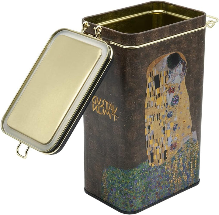 Fridolin Vorratsdose/Kaffeedose aus Metall mit Verschluss - Gustav Klimt: Der Kuss