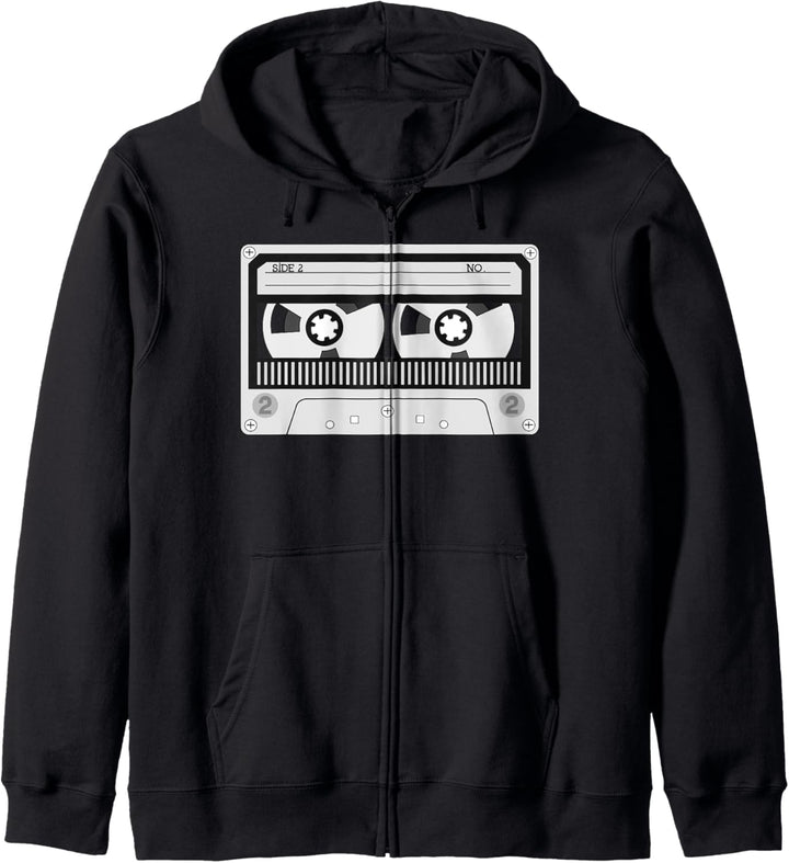 Retro Musik Vintage Kassette Mixtape 80er & 90er Jahre Kapuzenjacke