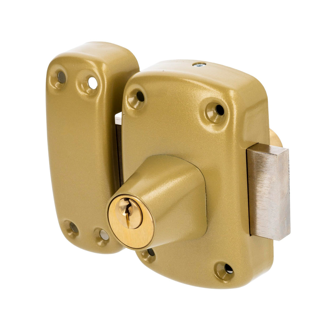 Rindleder 67600 vrx-45/SC Zyklop Riegel, beige, 67603-40/SC Doppelzylinder 40 mm Bronze, Doppelzylin