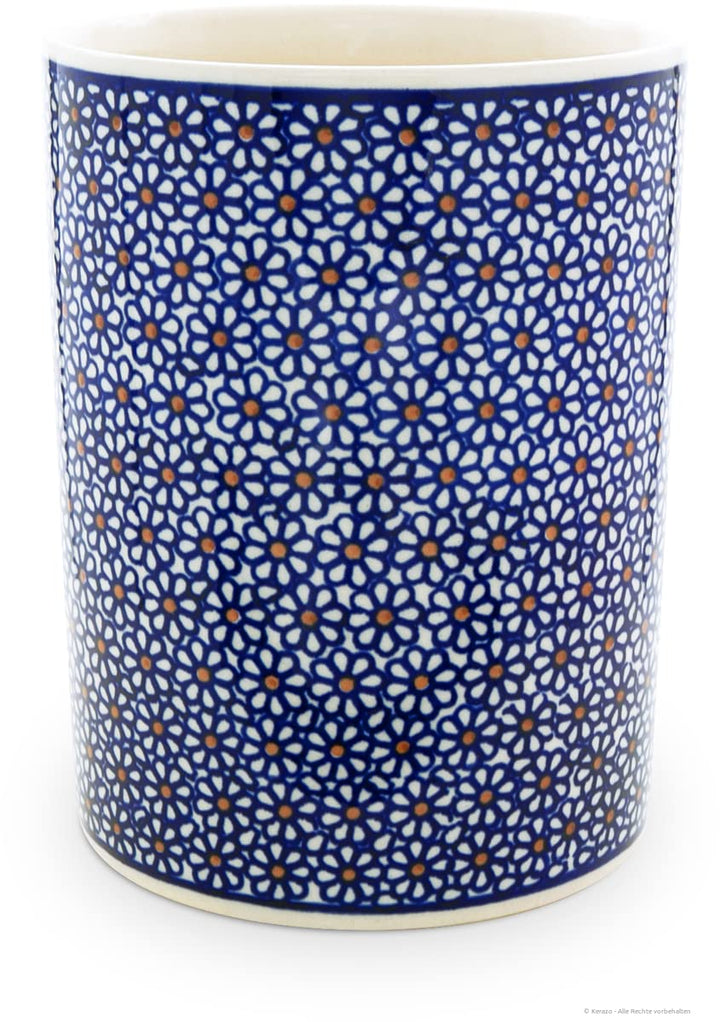 Original Bunzlauer Keramik 1,9 Liter Blumenvase Sophia Ø13,1xH17,6 cm im Dekor 120