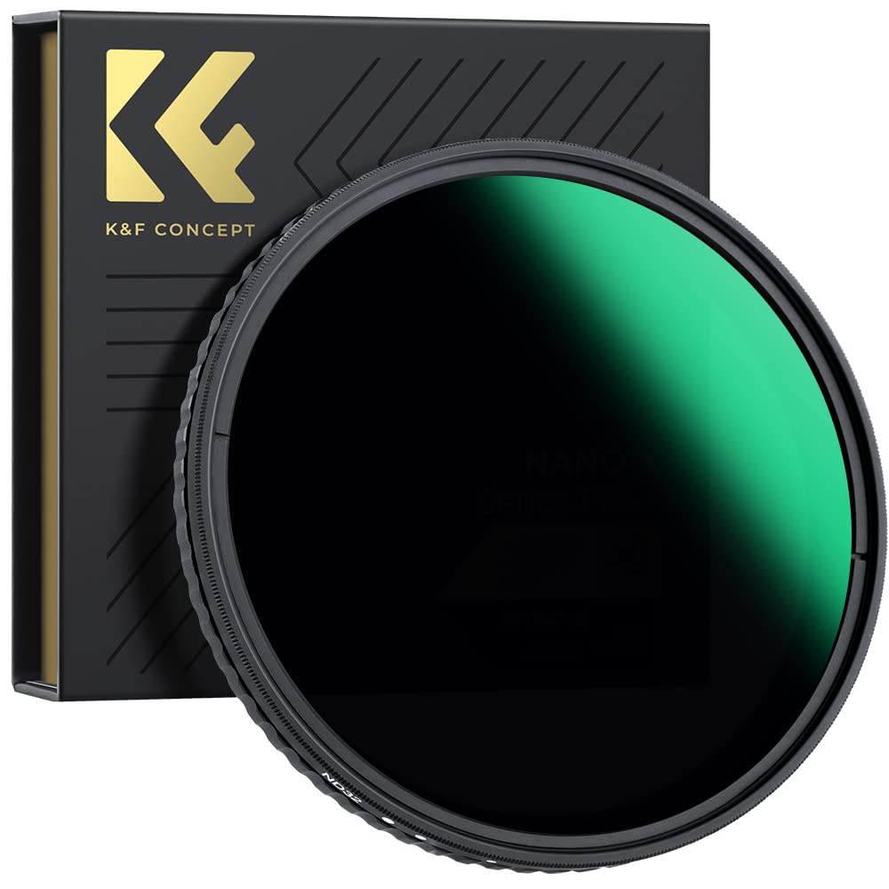 K&F Concept Nano-X Variabler Graufilter 62MM Variable ND Filter ND32-512(5-9 Blendenstufen), 62mm