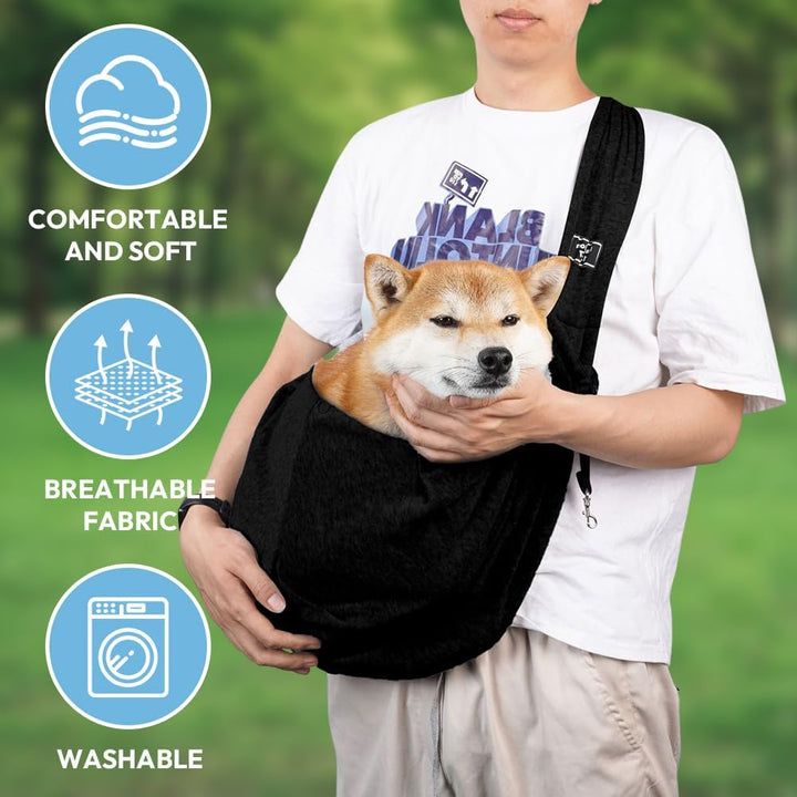Hundetrage, Hundetragetuch, Umhängetasche für Haustiere, Hundetasche, Tragetasche Hund, Hunde Traget