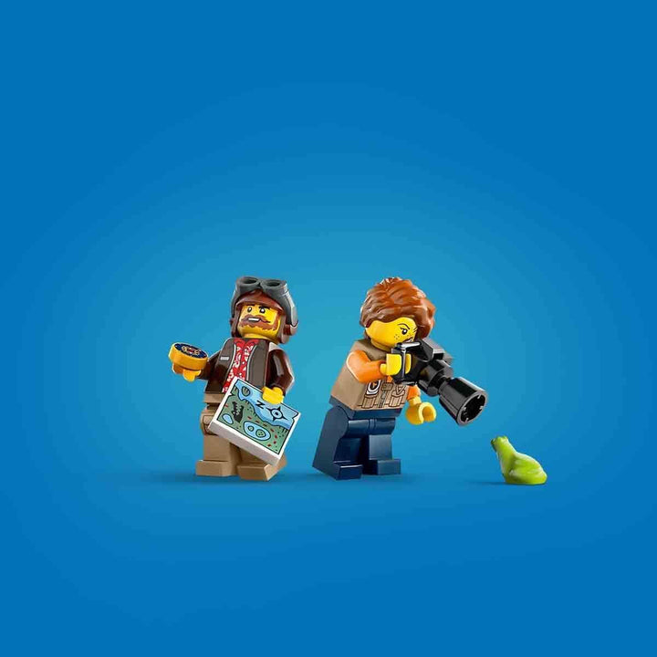 LEGO City Dschungelforscher-Wasserflugzeug, Spielzeug für Kinder, Dschungel-Spielzeug mit Minifigure
