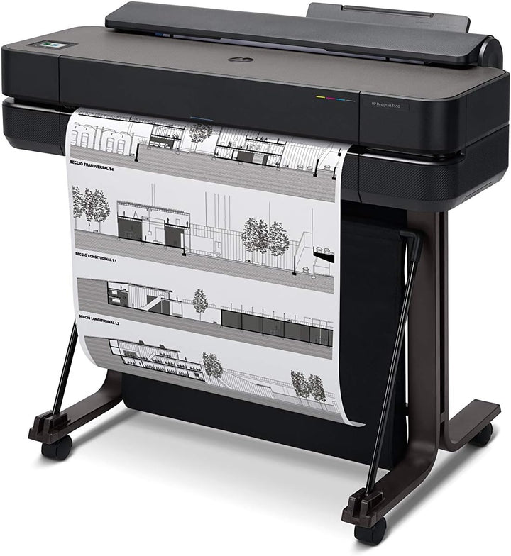 HP DesignJet T650 Grossformatdrucker, 24 Zoll, bis zu A1, mobiles Drucken, Wi-Fi, Gigabit Ethernet,